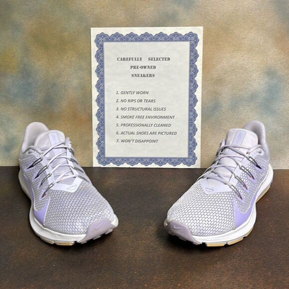 Nike Quest 2 Lilac Women’s Running Shoe Size 9.5M - Picture 2 of 13